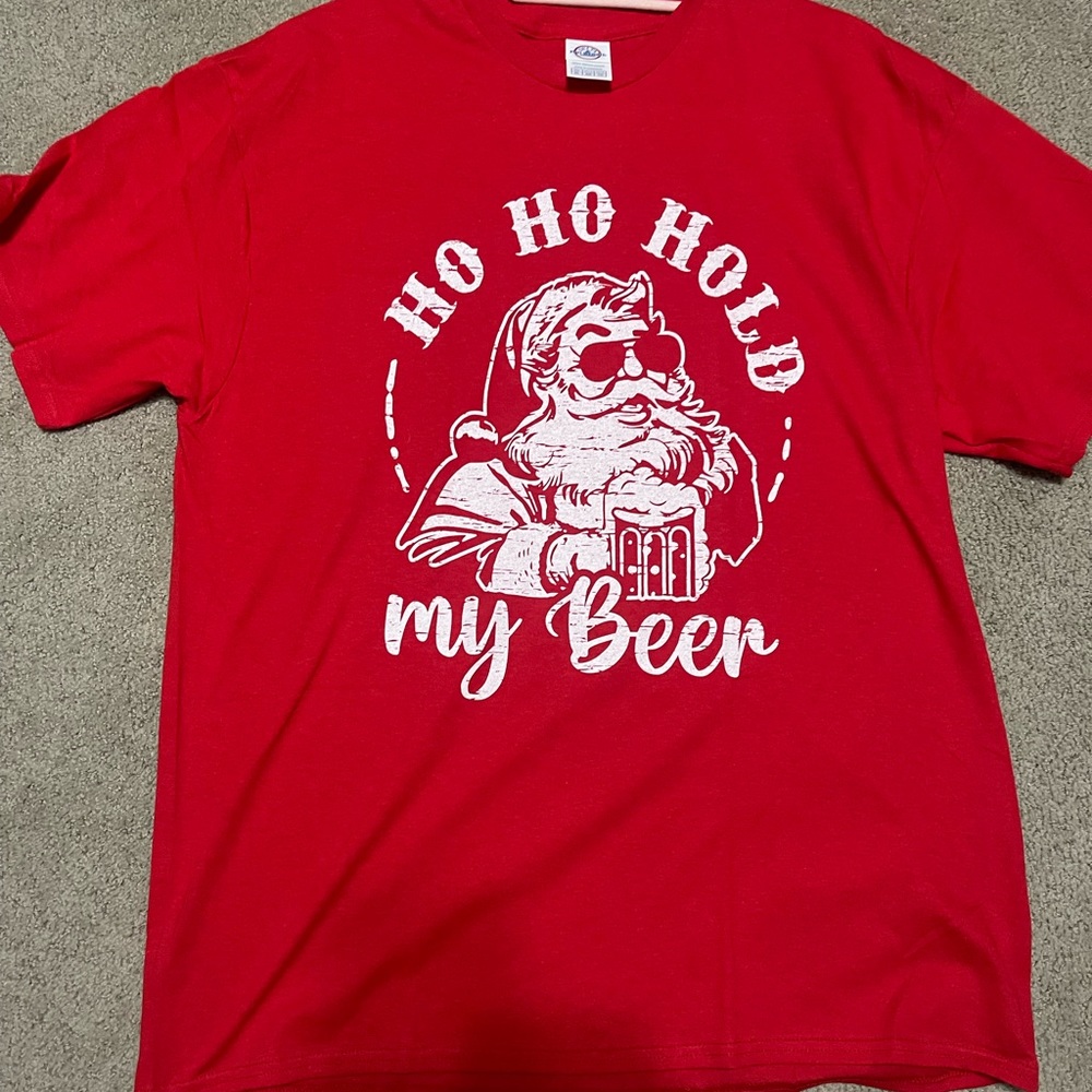 Red hold my beer shirt
